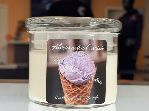 Alexander Carter “Honey Lavender Gelato” Candle 15 oz